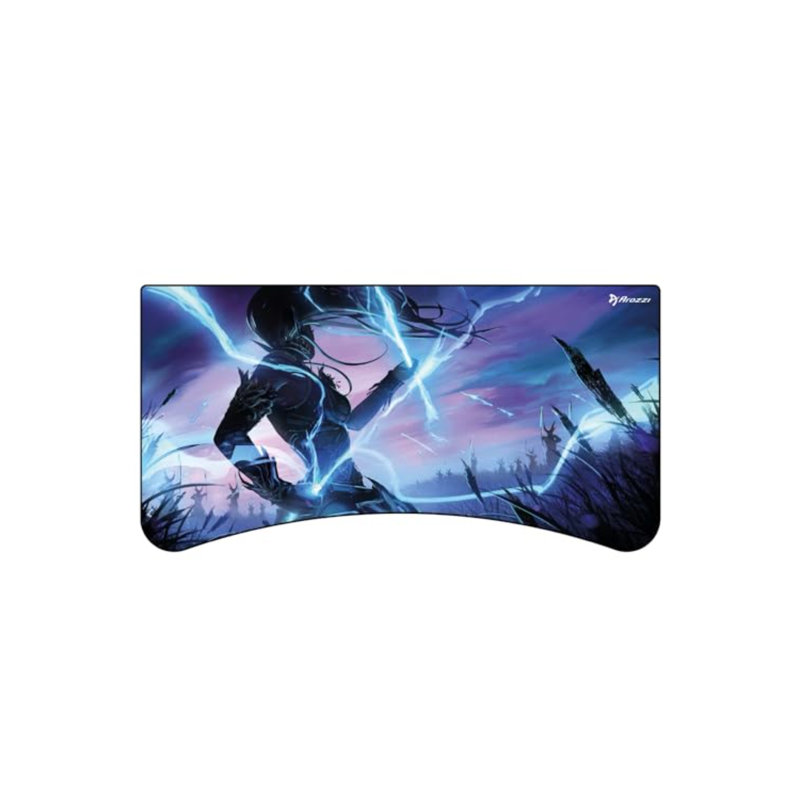 Arena Full-surface, Interchangeable, Water-resistant, And Washable Mouse Pad With Stitched Edges - Lightning
