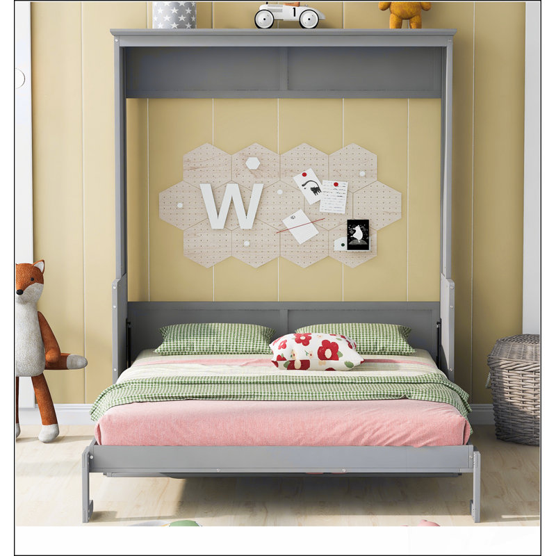 Lit escamotable avec tablette, plate-forme enveloppante avec lumières DEL et tiroirs de rangement pour les chambres à coucher modernes