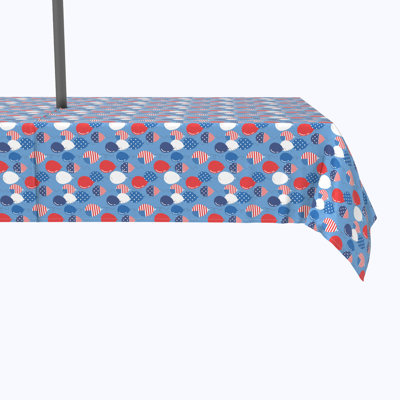 Redeker Geometric Independence Day Tablecloth