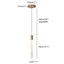 Solem 1-Light Modern Pendant Kitchen Island Crystal LED Light Cylinder Style-1648104447