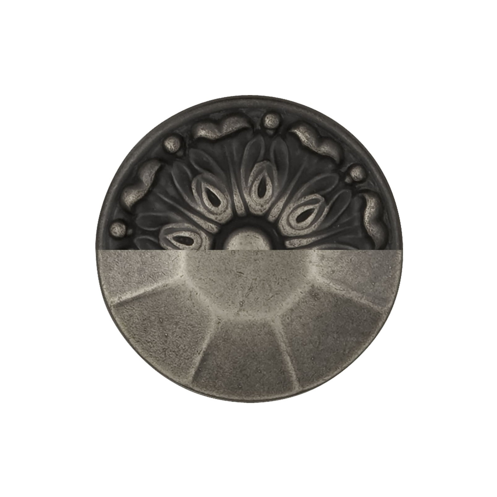 Manor House Drop Handle Pull, Silver Stone