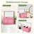 Pink Divided Compartment Personal Care Storage Box