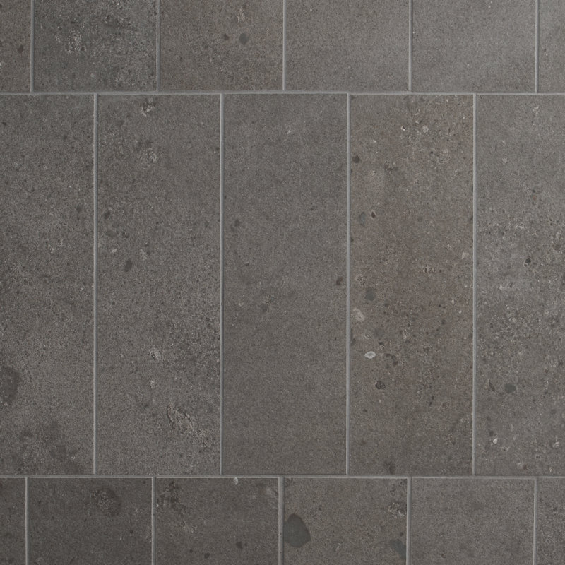 Valenti Petite  3.86 In. X 11.88 In. Terrazzo Look Matte Porcelain Floor And Wall Tile (9.41 Sq. Ft. / Case), Gray