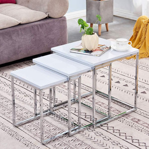 Hashtag Home Chavira 3 Piece Nest of Tables & Reviews | Wayfair.co.uk