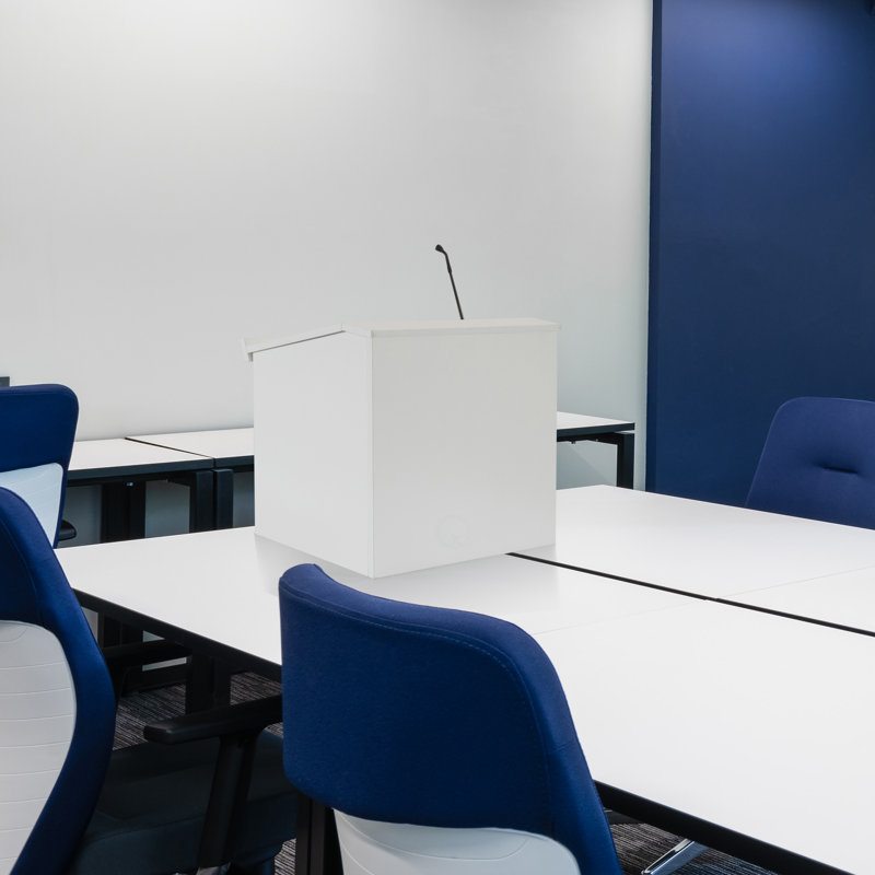 White Foldable Tabletop Portable Lectern for Office and Home
