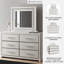 Commode et miroir birmonton