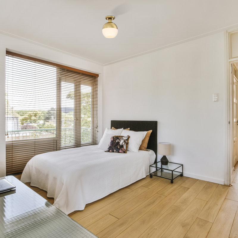 Schoch Glass Semi Flush Mount, Brushed Gold