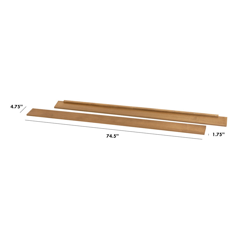 Rails pour lit double, Noisette