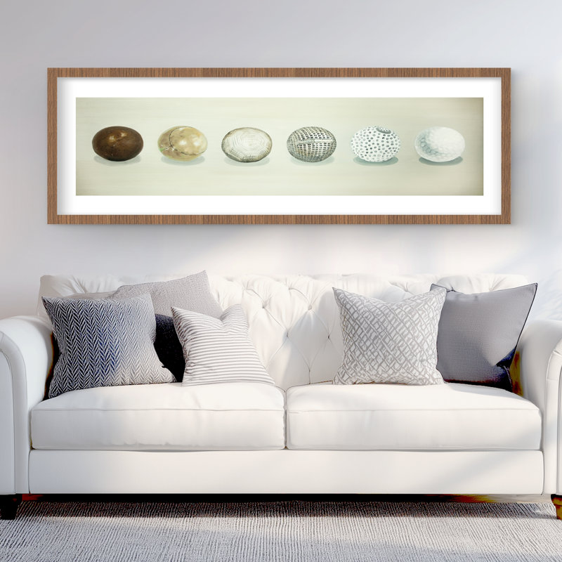 Golf Ball Evolution - Framed Matted Print for Man Cave Decor