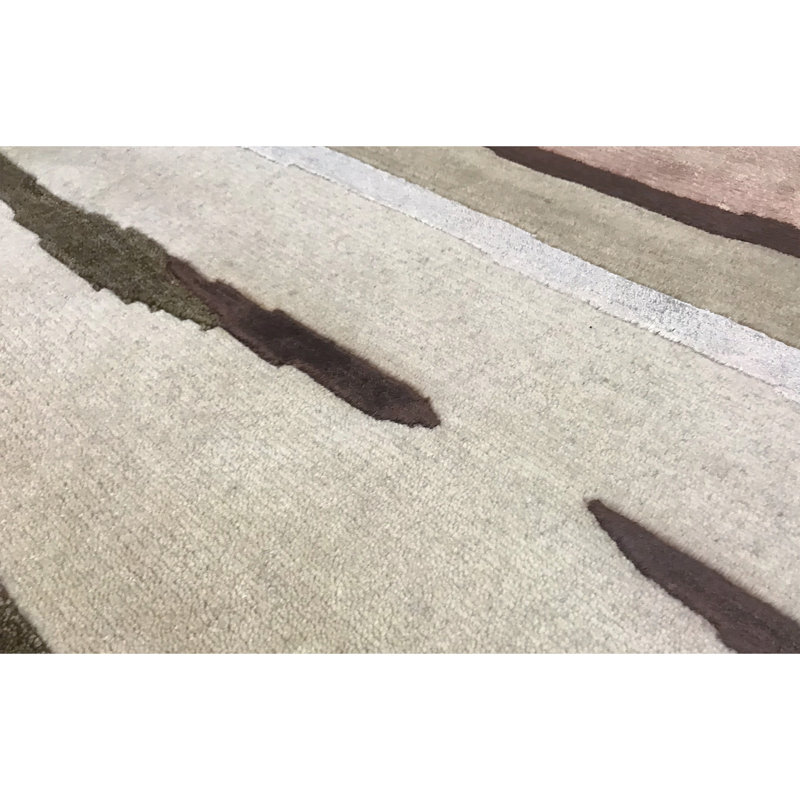 Himalayan Hand Woven Wool Animal Print Area Rug