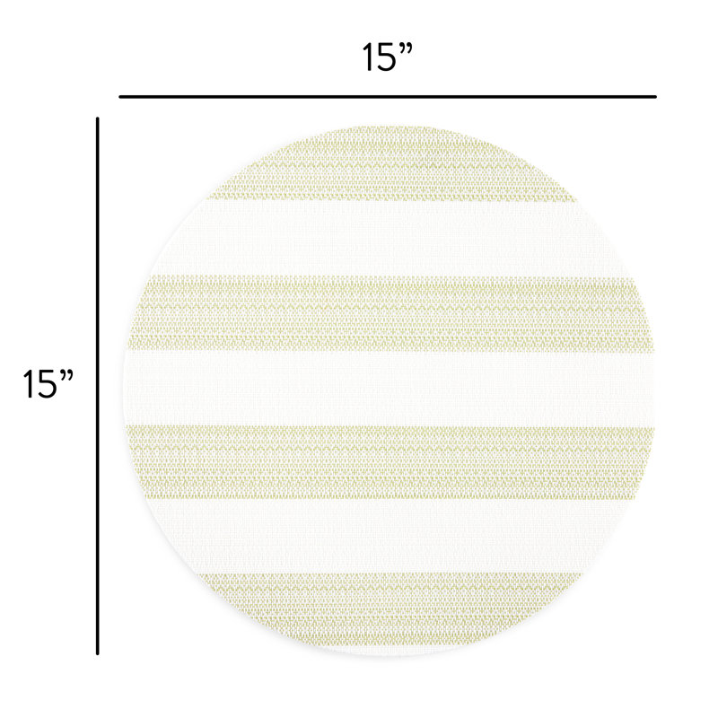 Napperon Town / Country Basics Cabana, Vert/blanc