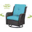 Fauteuil oscillant d'extérieur en osier Tonry-101016577