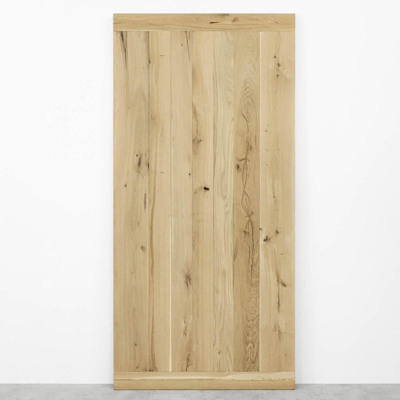Foresta Solid Barn Door Prefinished, 90cm x 210cm, Untreated Wood