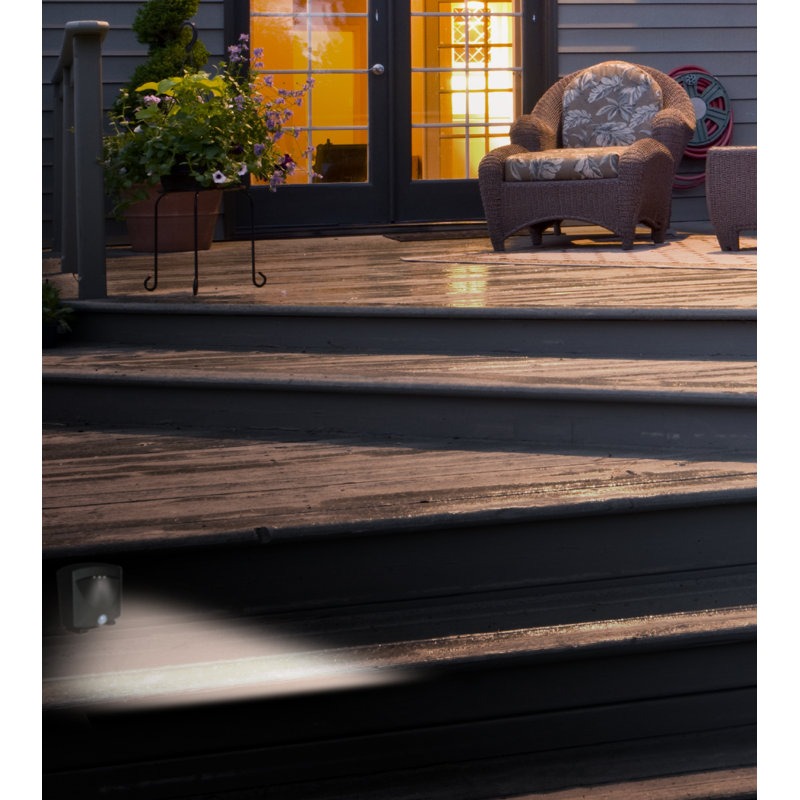 Éclairage pour nuit intérieur/extérieur à piles activé par le mouvement, Bronze