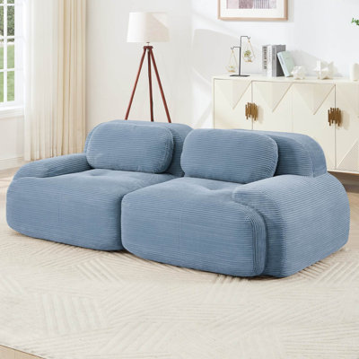 Canapé modulaire en velours côtelé de 82 po Boneless