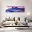 Art mural paysage mauve pacifique serein-851685659
