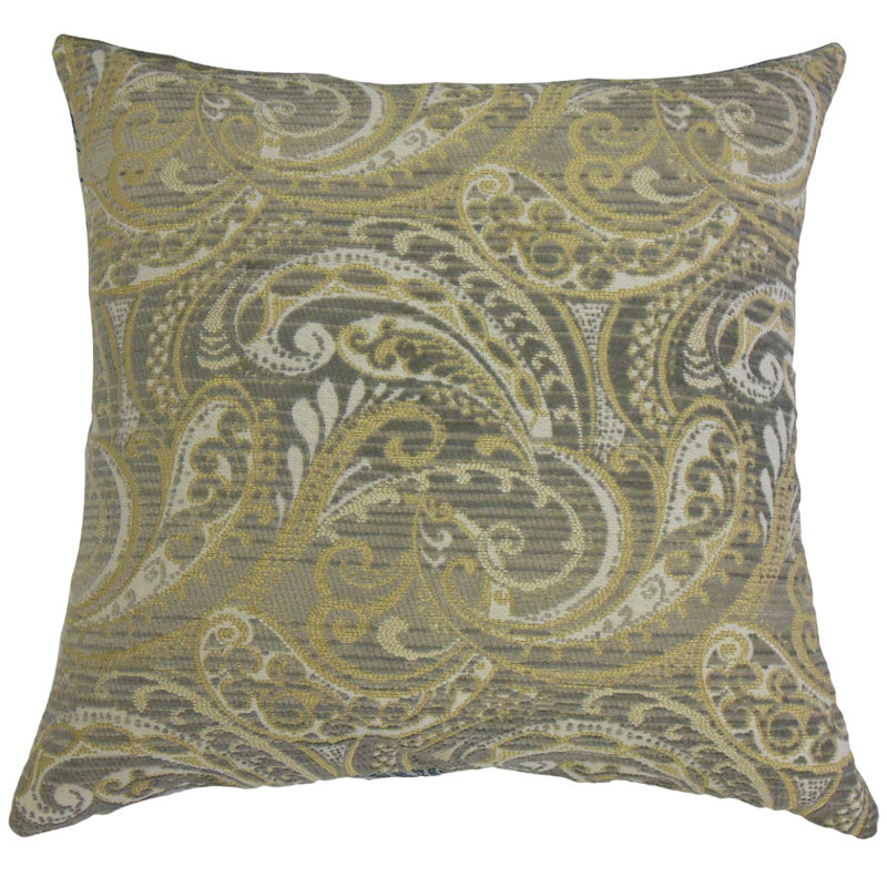 Coussin Sahalie à motif cachemire, 12 po x 18 po