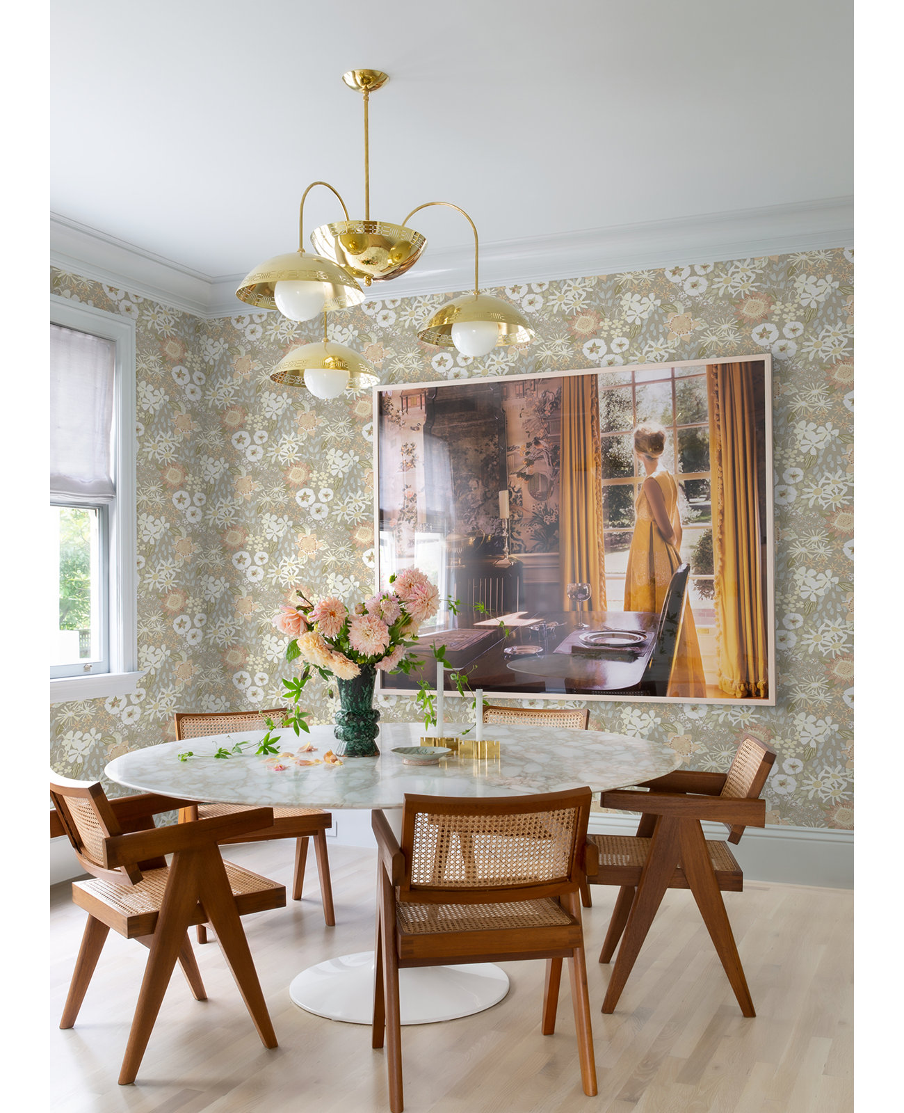 Anika Flowers Wallpaper, Pastel