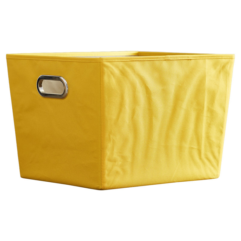 Panier en tissu, H 11 po x l 13 po x P 15,75 po, Jaune
