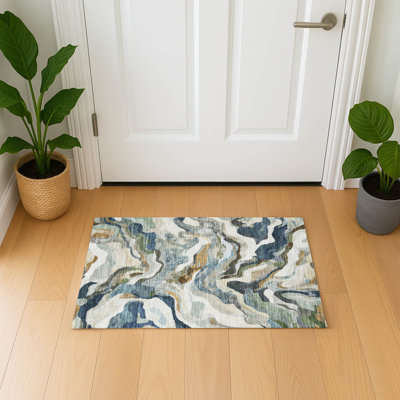 Premium Machine Washable Mayfield AMF2162 modern Rug