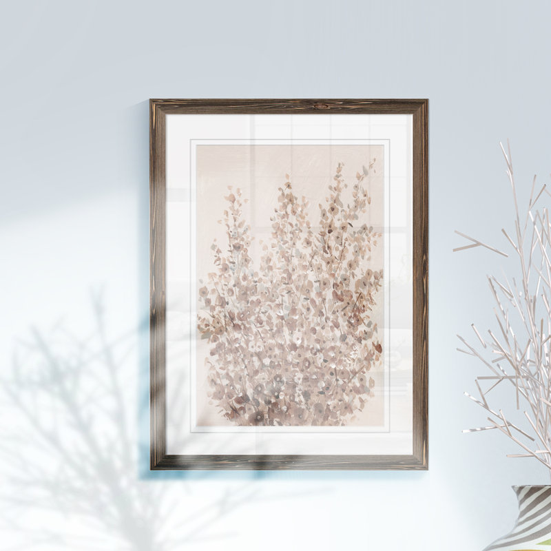«Rustic Wildflowers II» par Paul Cezanne - reproduction d'art encadrée, H 44 po x l 32 po x P 1,25 po