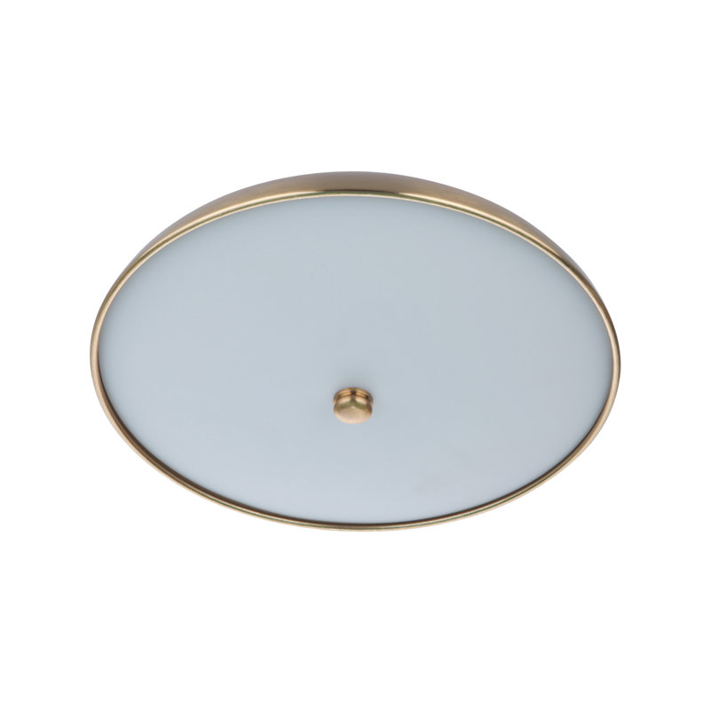 Soul Acrylic LED Flush Mount, 3.5" H x 10.5" W x 10.5" D, Brass