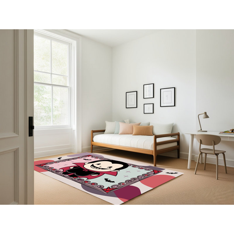 Tapis de vacances d'Halloween The Holiday Aisle®, Rectangulaire 2 pi x 3 pi