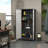 Outdoor Cabinet, Made Of Stainless Steel, Large Capacity, Secure Lock For Anti-Theft, Waterproof And Moisture-Proof, With Shelves, Cleaning Tool Storage Cabinet, Vertical Tall Garden Cabinet-2083897853
