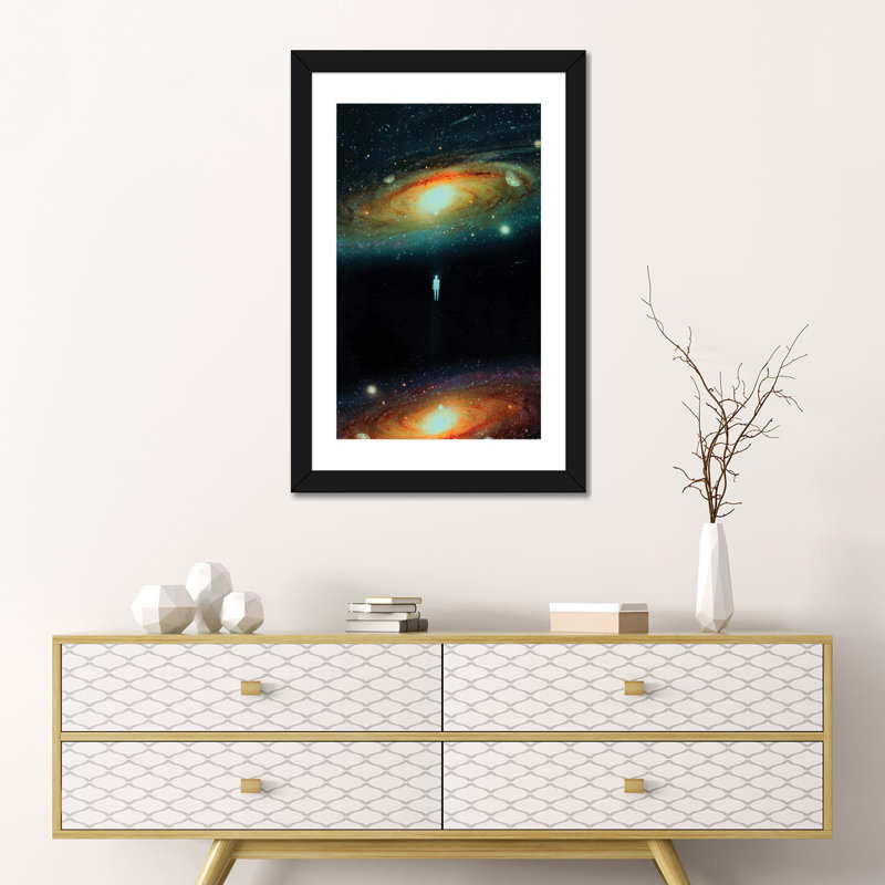 Univers parallèle par Nicepurge-imprimé, Cadre noir, H 24 po x l 16 po x P 1 po