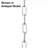 48-inch Brushed Nickel Square Profile Accessory Chain-59086296-59086297