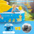 Costway 5.6'x8'Plastic Inflatable Pool