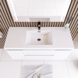 Orinate 48'' Single Bathroom Vanity with Resin Top