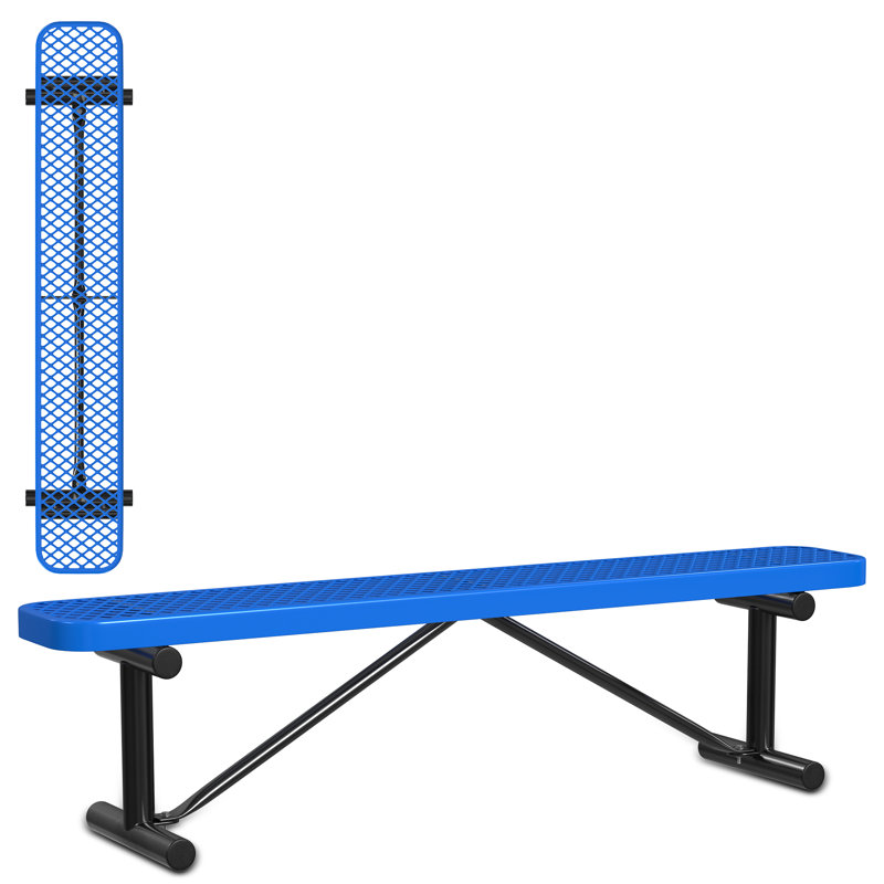 Banc d'extérieur standard Leisure Craft, Bleu, L 72 po x P 12 po