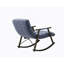 Chaise berçante pliante décontractée rembourrée, chaise berçante de salon réglable à haut dossier et repose-pieds, poches latérales placées dans le balcon du salon-348546599