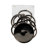 Modern Metal Aluminum Spiral Ring Pillar or Taper Candle Holder with Clear Square Base - Contemporary Sculptural Design Accent Decor for Stylish Tabletop or Shelf Display-87058132-87058134
