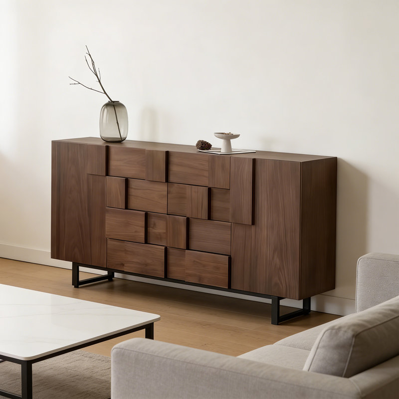 Armoire à tiroirs de rangement murale, H 35,43 po x l 70,86 po x P 15,75 po
