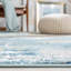 Tapis bleu sarcelle / doré Agastya-1638277366