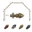 Ensemble de tringle à rideaux simple 5 pièces et quincaillerie pour baie vitrée-62983205-116334334