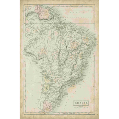 " Map Of Brazil " by Sidney Hall