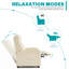 Fauteuil inclinable ergonomique à massage, fauteuil inclinable manuel à 160 ° avec 8 modes et télécommande-1460367726