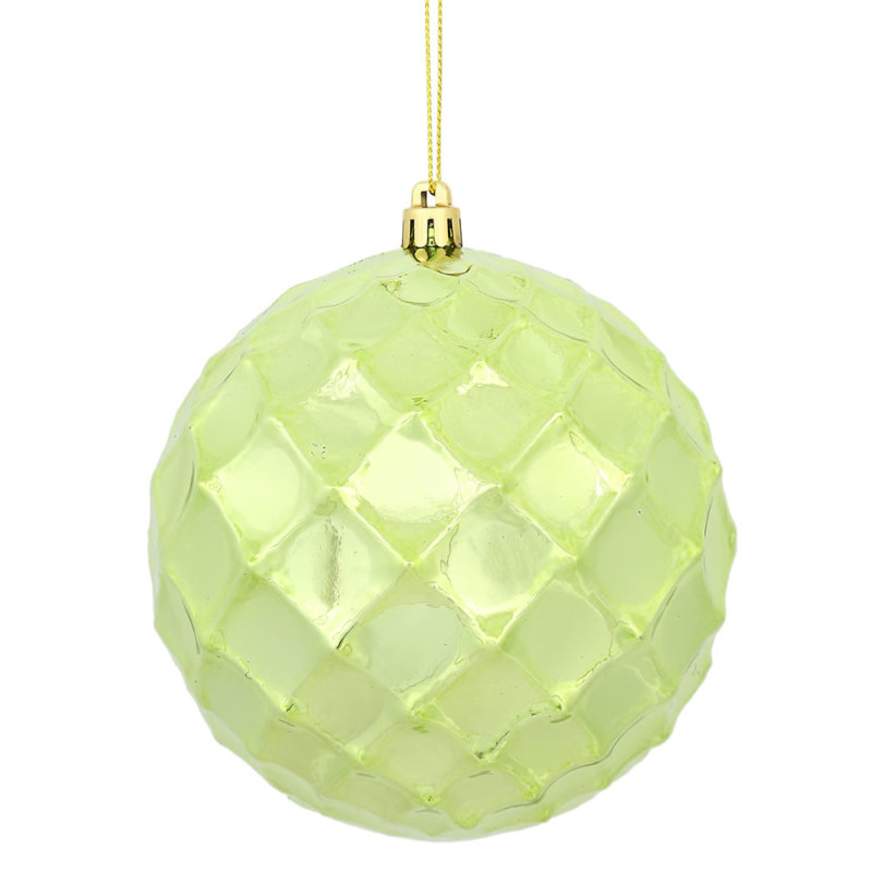 Ornement de Noël babiole brillant, Céladon, 4