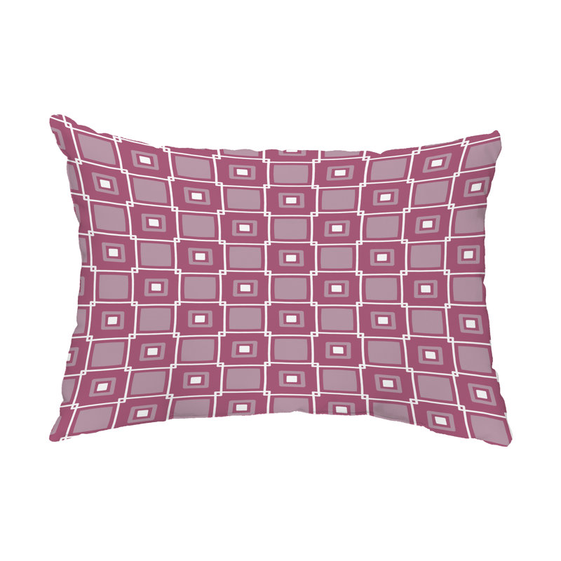 Housse et insert de coussin rectangulaire carré d'extérieur, Violet