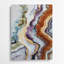 Aquarelle abstraite, art mural gris en métal 80-1283212587