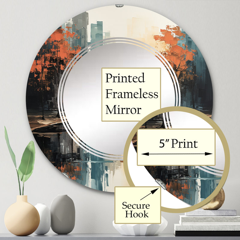 Miroir mural Arsenios, 24 po x 24 po