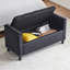 Repose-pieds avec 2 coussins, garniture cloutée et compartiment de rangement-1171116989