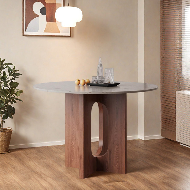 Table ronde de qualité exquise et durable, H 29,52 po x L 51,18 po x l 51,18 po