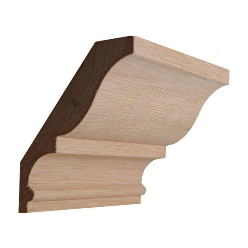 Couronne EWCR18 sans finition, Chêne rouge, H 4,5 po x l 0,875 po x P 94 po