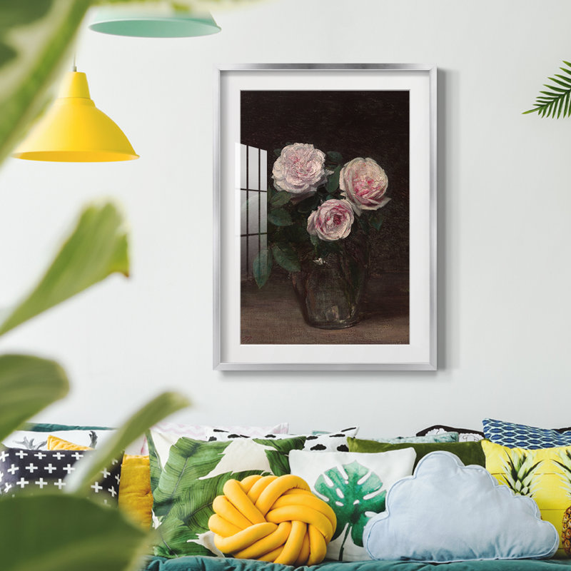 Imprimé floral rétro CCL XXX - impression encadrée