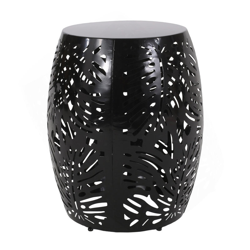 Metal End Table -Large, Black