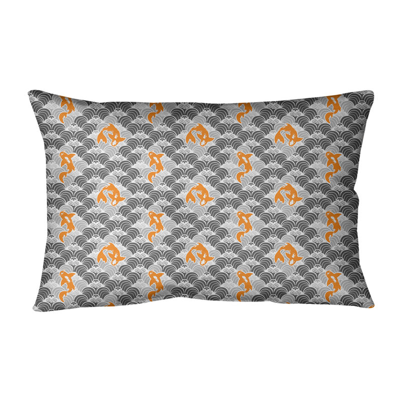 Katelyn Elizabeth Geometric Reversible Pillow Cover, Polyester/Polyfill, Gray